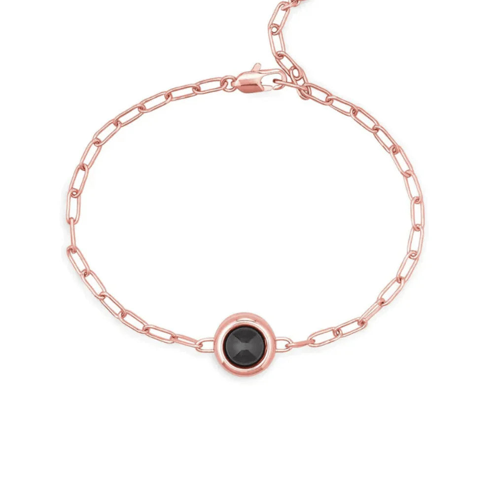 Custom Paperclip Chain Photo Bracelet
