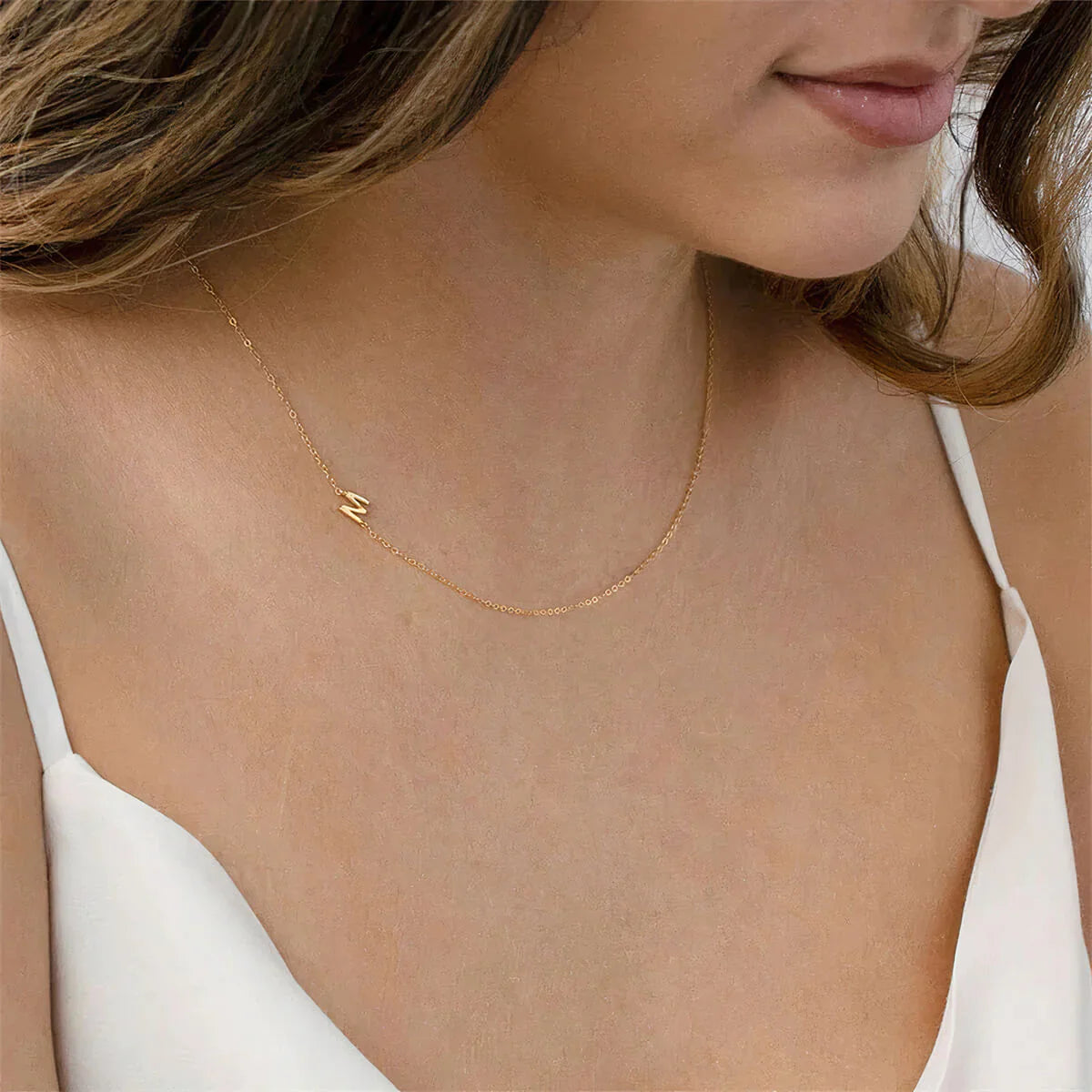 Personalised Sideways Initial Necklace