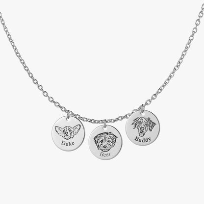 Custom Pet Face Necklace