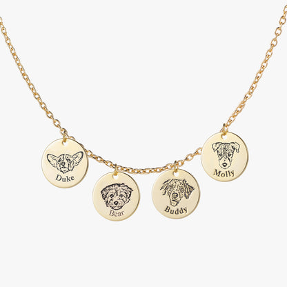 Custom Pet Face Necklace