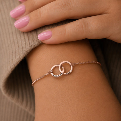 Custom Ring Name Bracelet
