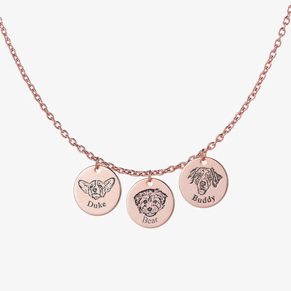 Custom Pet Face Necklace