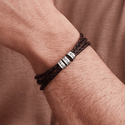 For Him | Custom Name Bead Bracelet