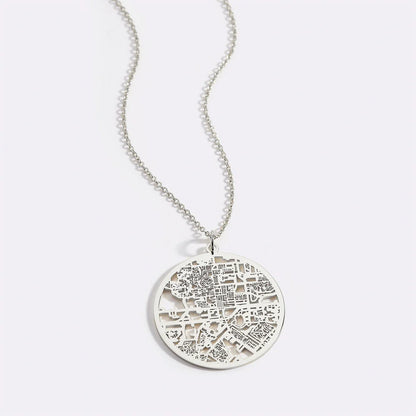 Custom Map Necklace