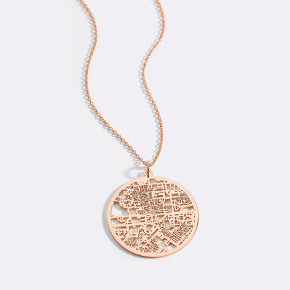 Custom Map Necklace