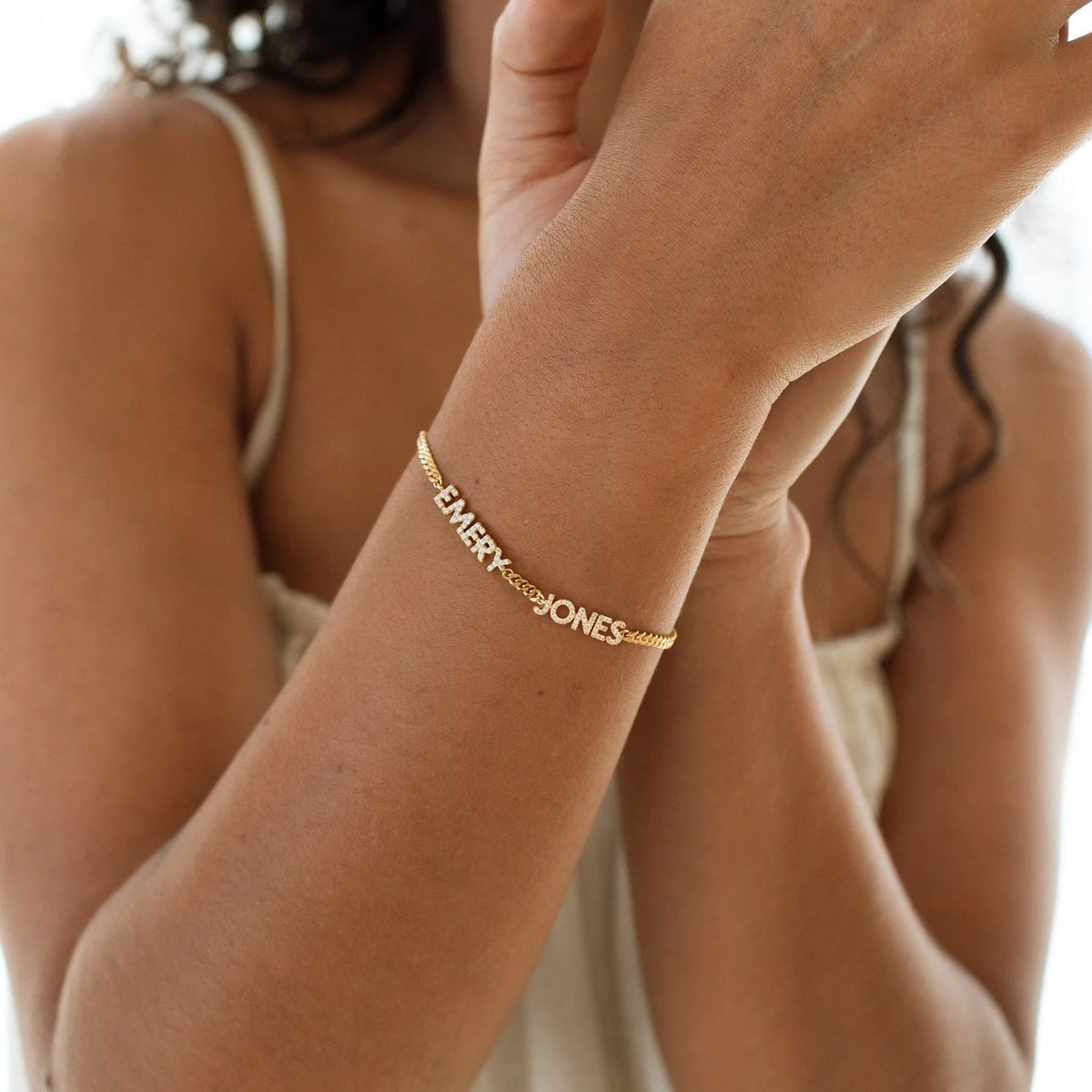 Custom Crystal Name Bracelet
