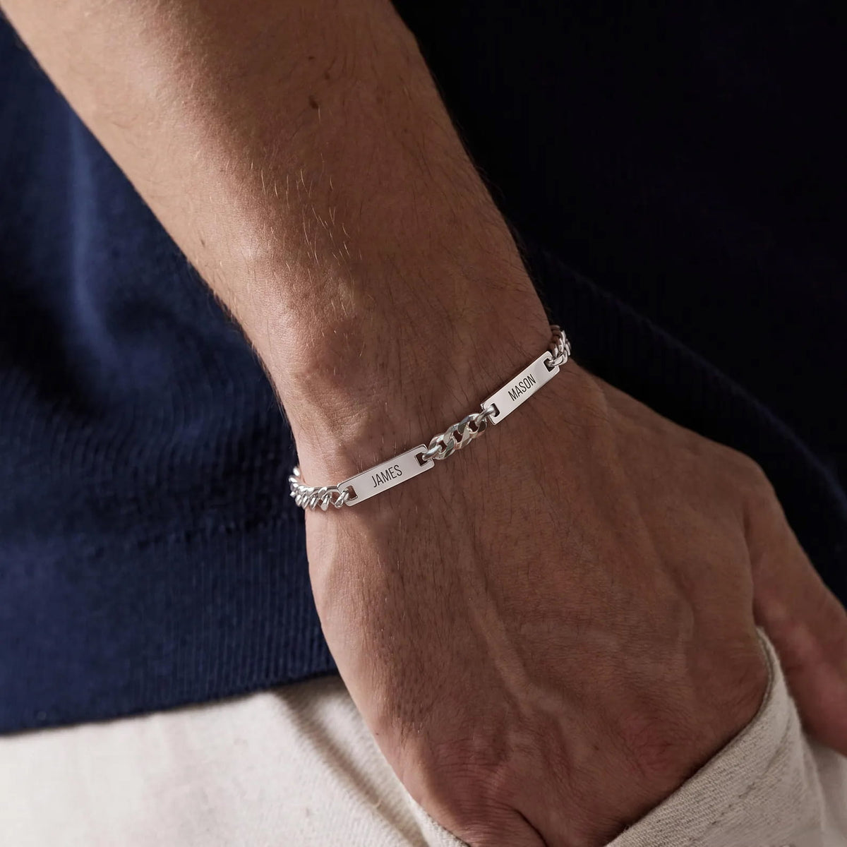 For Him | Custom Name Bar Bracelet