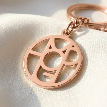 Custom Monogram Keychain