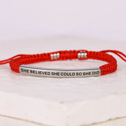 SHE BELIEVED SHE COULD SO SHE DID